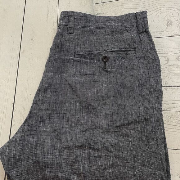 J. Crew Men's W35 Gray 100% Linen Flat Front 10.5" Inseam Bermuda Shorts - Picture 1 of 8